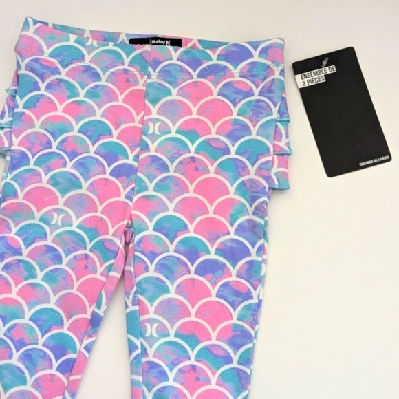🎈Hurley Baby Girl (Size 12 Months) Leggings/Sweatpants With Ruffles On The Back - Picture 5 of 13